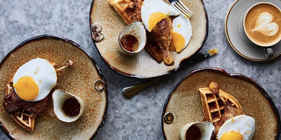 Duck & Waffle | غذای خلاقانه انگلیسی-آمریکایی از صبح تا شب